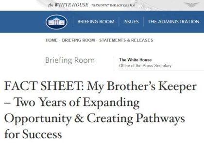 White House Fact Sheet webpage