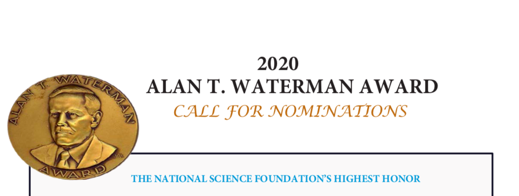 2020 Alan T. Waterman Award